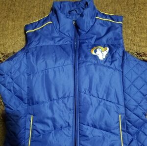 WOMEN'S NFL LOS ANGELES RAMS VEST SZ.XL It fits like a large!